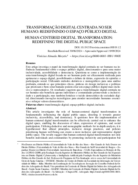 (PDF) TRANSFORMAÇÃO DIGITAL CENTRADA NO SER HUMANO: REDEFININDO O ...