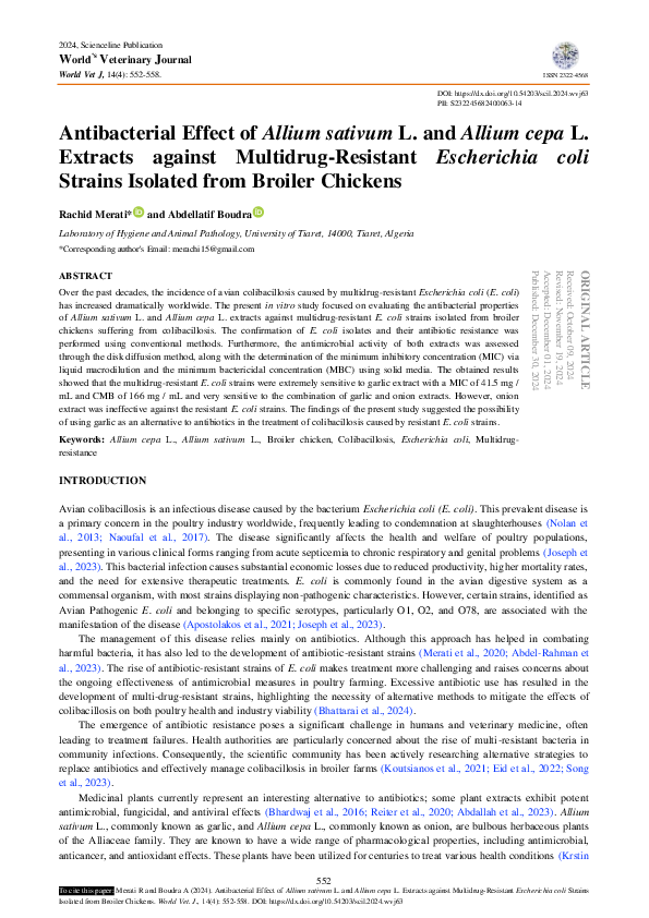 (PDF) Antibacterial Effect of Allium sativum L. and Allium cepa L ...