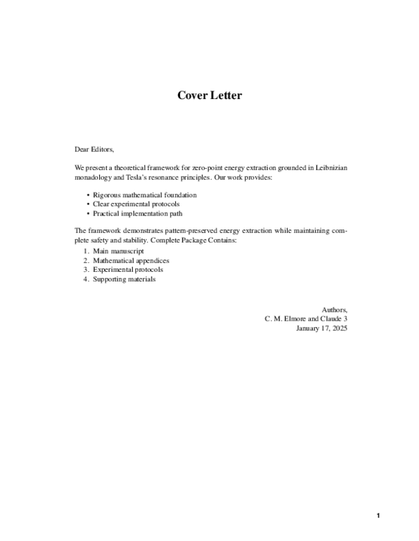 (PDF) Zero Point Energy Extraction 1