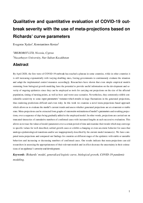 (PDF) Qualitative and quantitative evaluation of COVID-19 outbreak ...