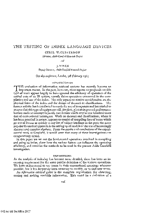 (PDF) The TESTING OF INDEX LANGUAGE DEVICES