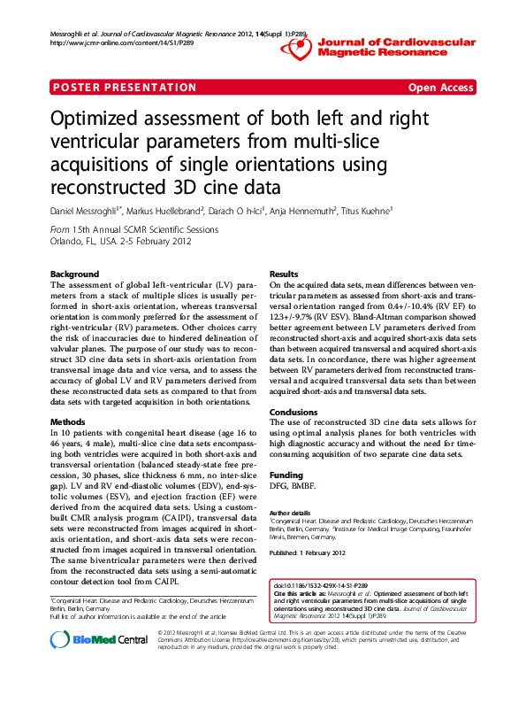 (PDF) Optimized assessment of both left and right ventricular ...