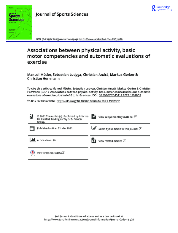 (PDF) Associations between physical activity, basic motor competencies ...