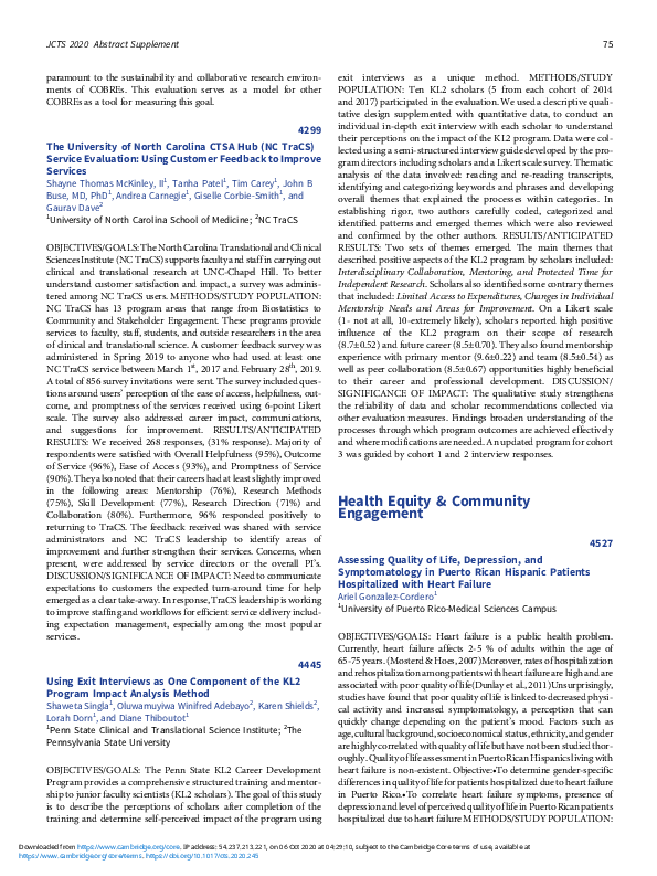 (PDF) 4445 Using Exit Interviews as One Component of the KL2 Program ...