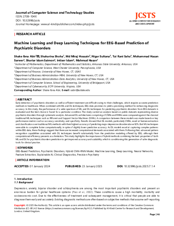 (PDF) Machine Learning and Deep Learning Techniques for EEG-Based ...