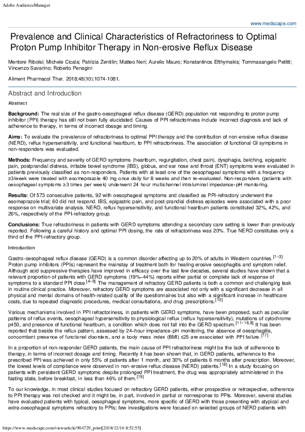 (PDF) Prevalence and clinical characteristics of refractoriness to ...
