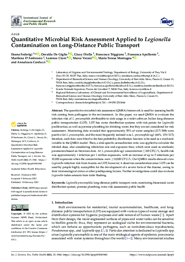 (PDF) Quantitative Microbial Risk Assessment Applied to Legionella ...