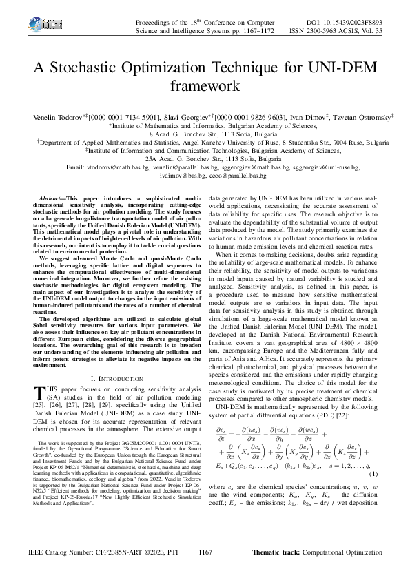 (PDF) A Stochastic Optimization Technique for UNI-DEM framework