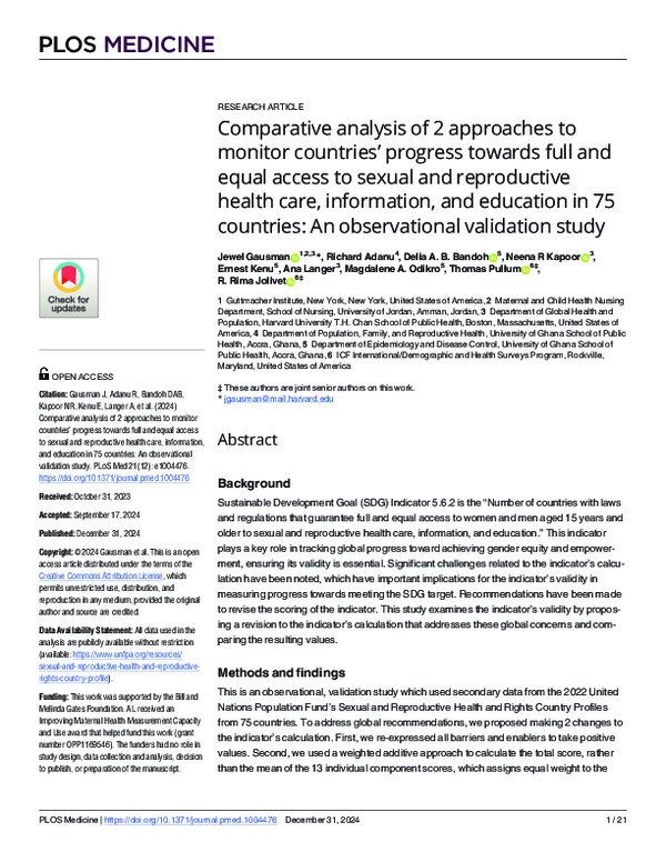 (PDF) Comparative analysis of 2 approaches to monitor countries ...