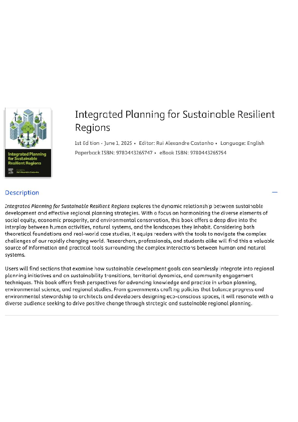 (PDF) Integrated Planning for Sustainable Resilient Regions