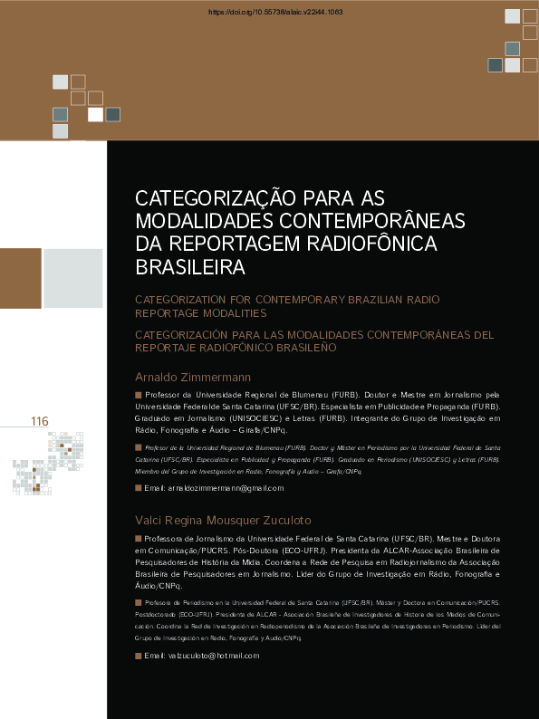 (PDF) Categorização para as modalidades contemporâneas da reportagem ...