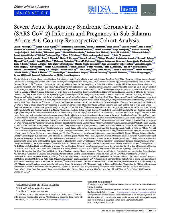 (PDF) Severe Acute Respiratory Syndrome Coronavirus 2 Infection and ...