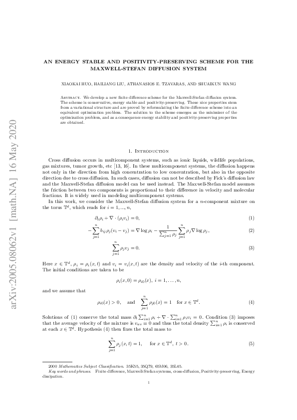 (PDF) An Energy Stable and Positivity-Preserving Scheme for the Maxwell ...