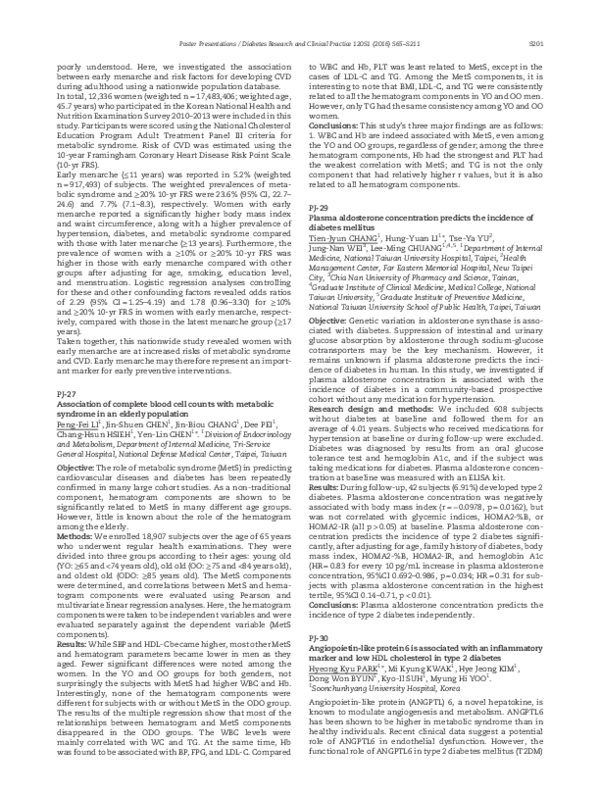 (PDF) Plasma aldosterone concentration predicts the incidence of ...