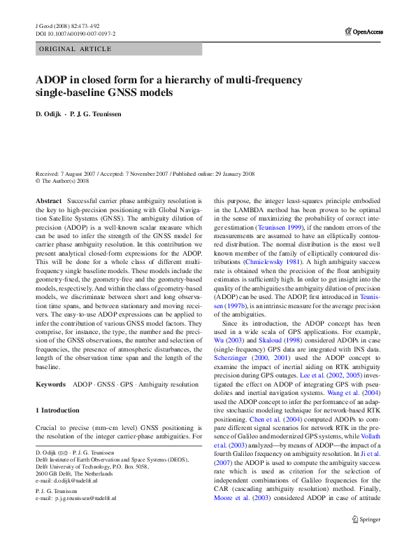 (PDF) ADOP in closed form for a hierarchy of multi-frequency single ...