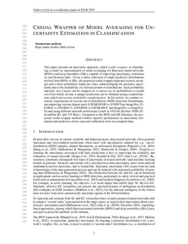 (PDF) Credal wrapper of model averaging for uncertainty estimation in ...