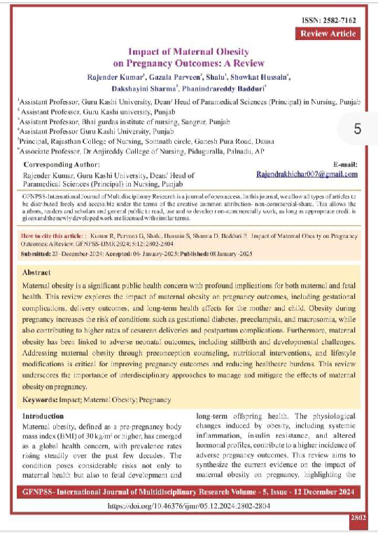 (PDF) (1)Impact of Maternal Obesity on Pregnancy Outcome