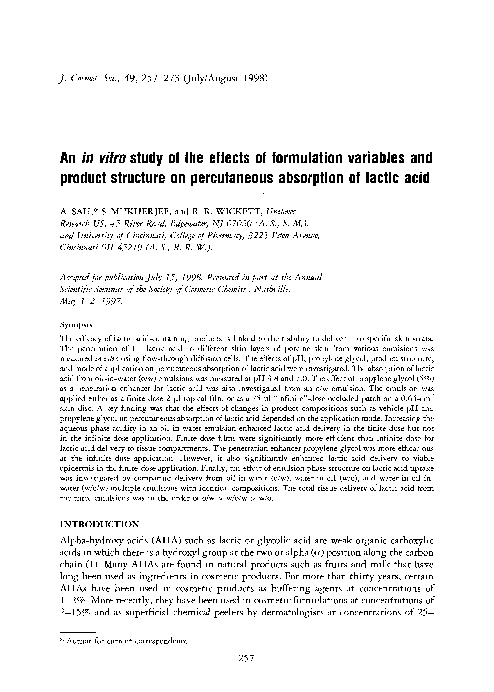 (PDF) An in vitro study of the effects of formulation variables and ...