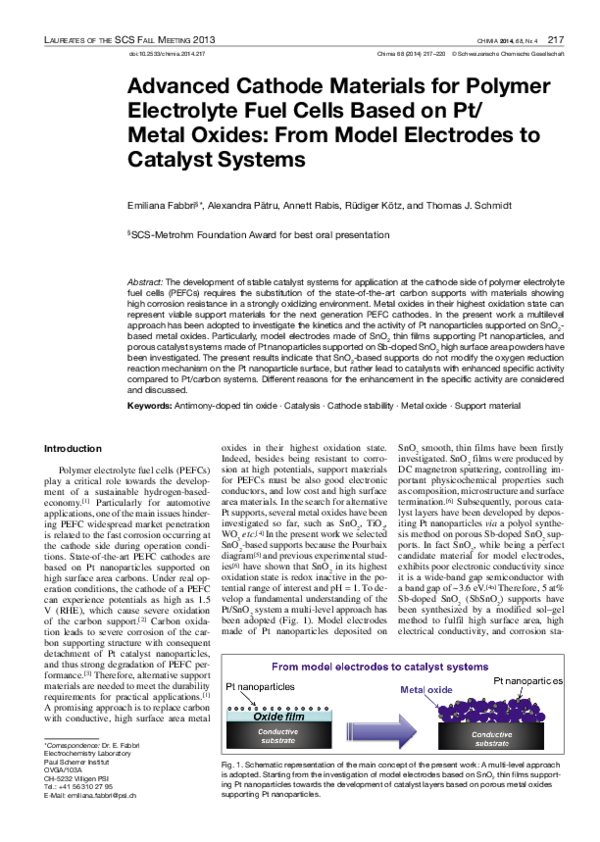 (PDF) Advanced Cathode Materials for Polymer Electrolyte Fuel Cells ...