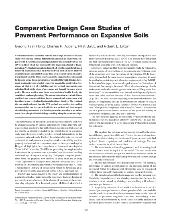 (PDF) Comparative Design Case Studies of Pavement Performance on ...