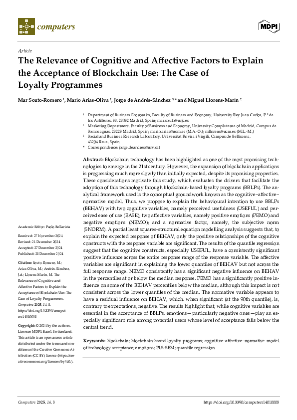 (PDF) The Relevance of Cognitive and Affective Factors to Explain the ...