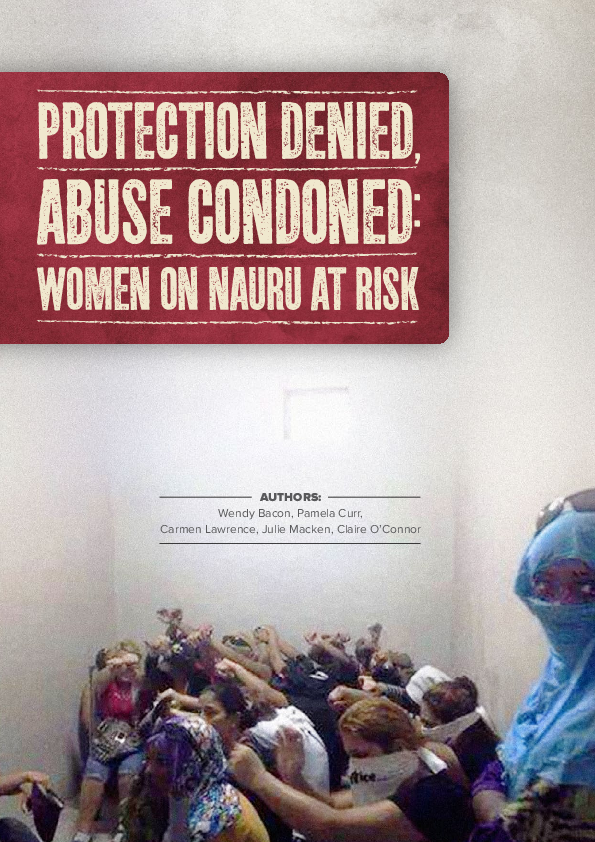(PDF) Protection denied, abuse condoned: women on Nauru at risk
