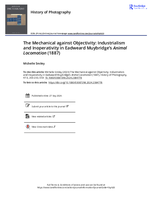 (PDF) The Mechanical against Objectivity Industrialism and ...