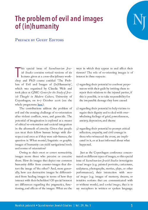 (PDF) The problem of evil and images of (in)humanity