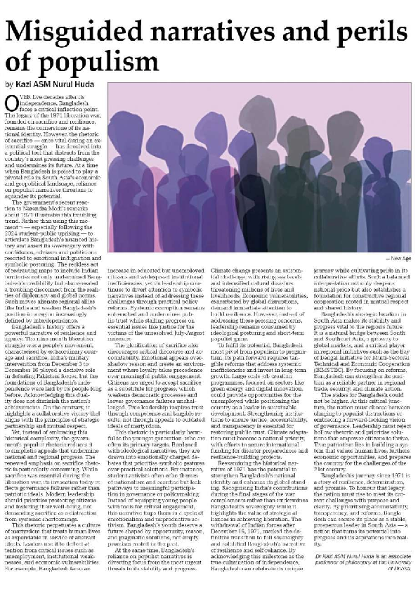(PDF) Misguided Narratives and the Perils of Populism