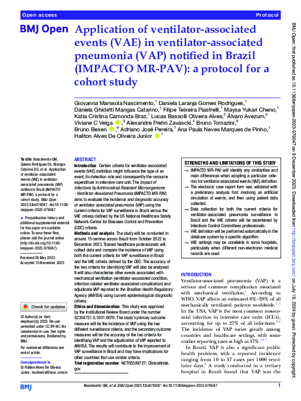 (PDF) Application of ventilator-associated events (VAE) in ventilator ...