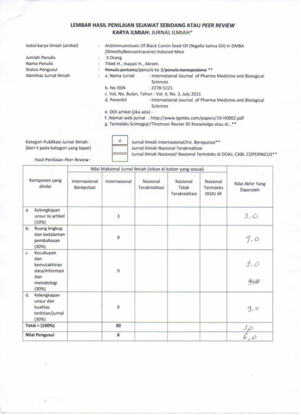 (PDF) Peer review: Antiimmunotoxic of Black Cumin Seed Oil (Nigella ...