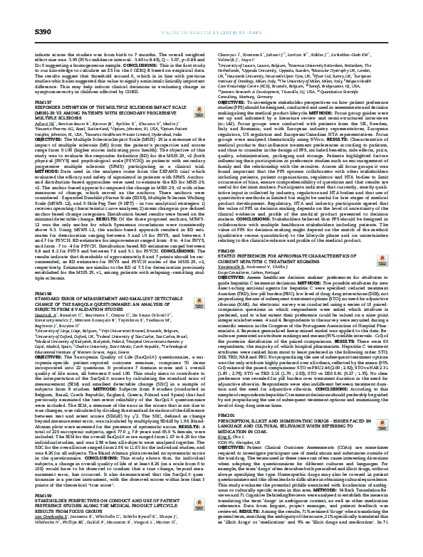 (PDF) PRM197 - Responder Definition of the Multiple Sclerosis Impact ...
