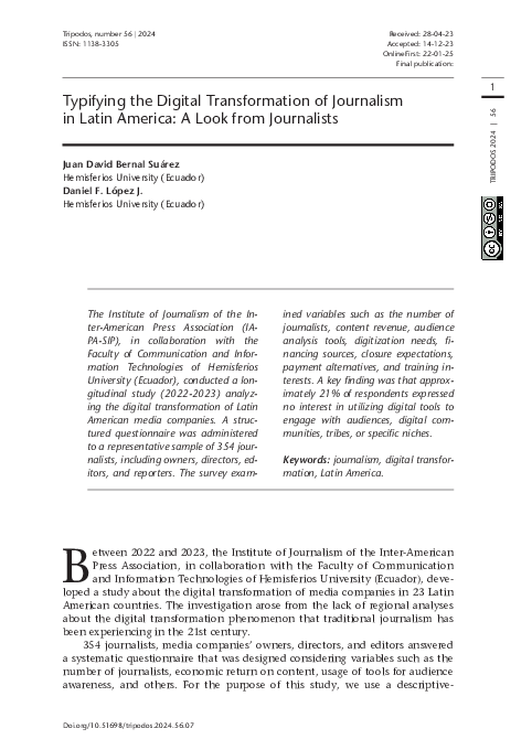 (PDF) Typifying the Digital Transformation of Journalism in Latin ...