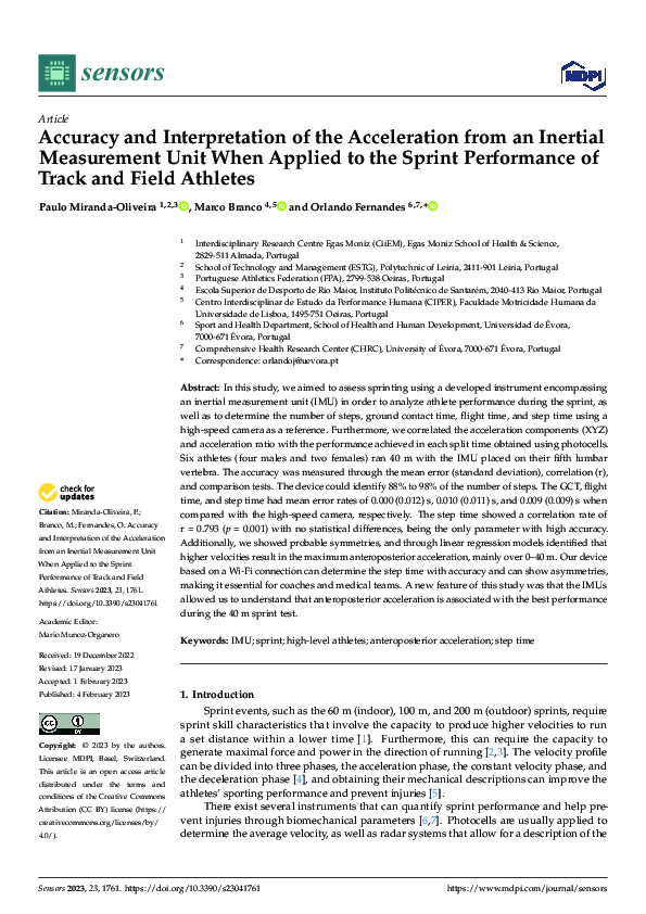 (PDF) Accuracy and Interpretation of the Acceleration from an Inertial ...