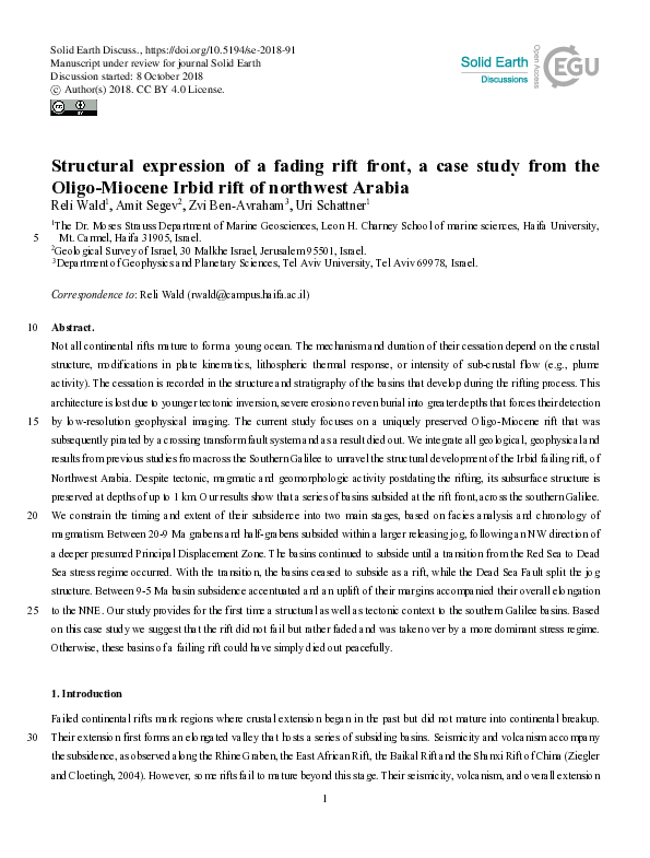 (PDF) Structural expression of a fading rift front, a case study from ...