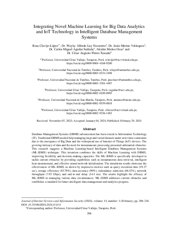 (PDF) Integrating Novel Machine Learning for Big Data Analytics and IoT ...