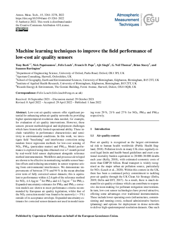 (PDF) Machine learning techniques to improve the field performance of ...