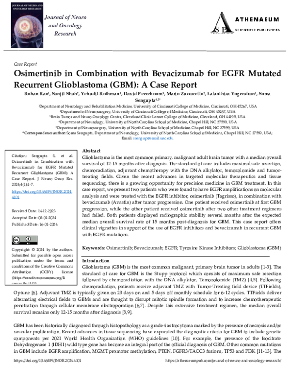 (PDF) Osimertinib in Combination with Bevacizumab for EGFR Mutated ...
