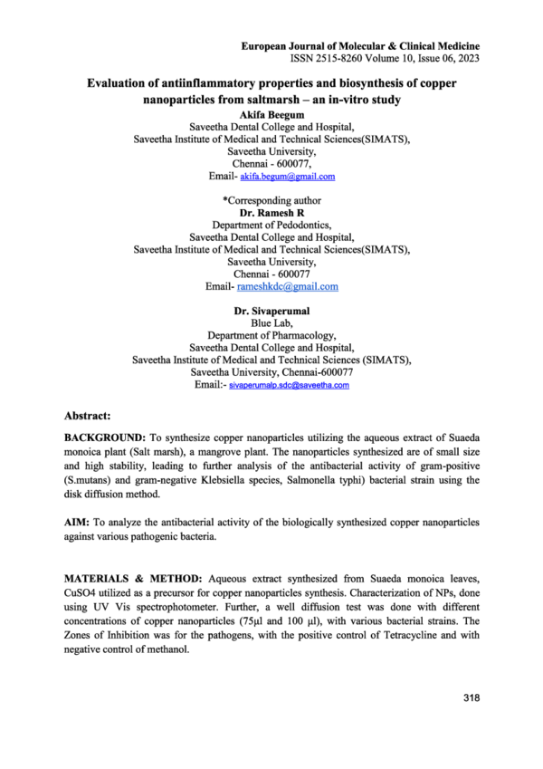 (PDF) Evaluation of antiinflammatory properties and biosynthesis of ...