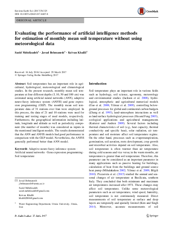 (PDF) Evaluating the performance of artificial intelligence methods for ...