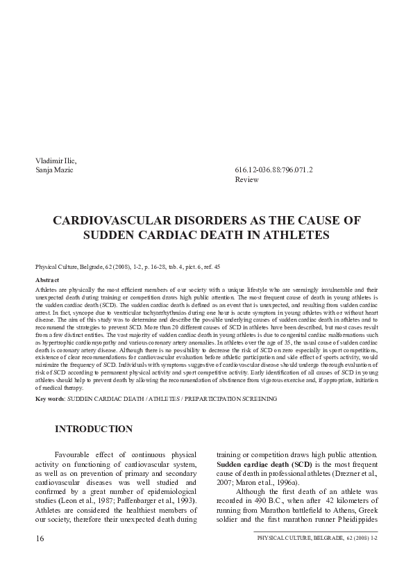 (PDF) Cardiovascular disorders as the cause of sudden cardiac death in ...