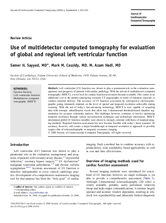 (PDF) Use of multidetector computed tomography for evaluation of global ...