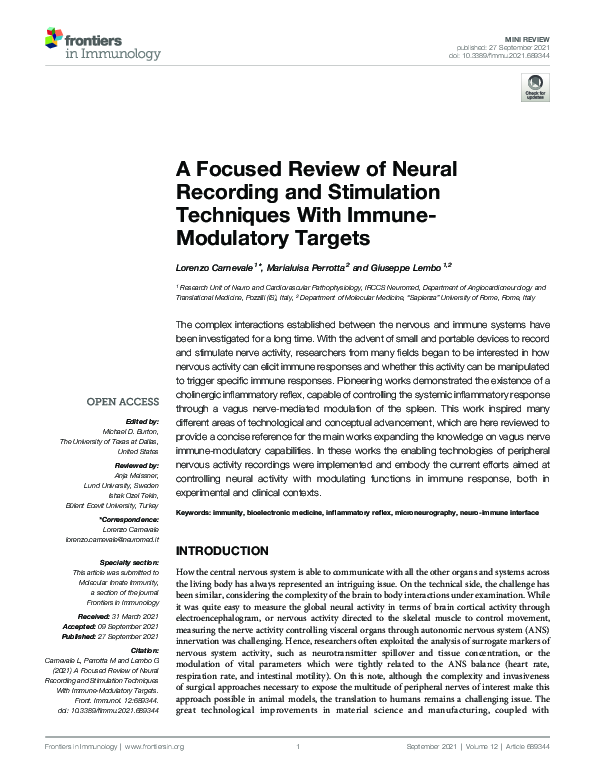 (PDF) A Focused Review of Neural Recording and Stimulation Techniques ...