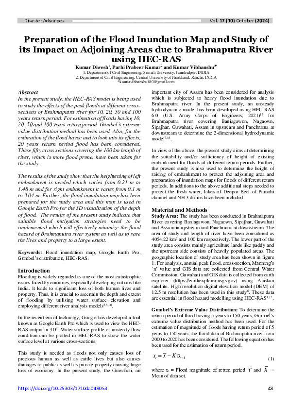 (PDF) Preparation of the Flood Inundation Map and Study of its Impact ...