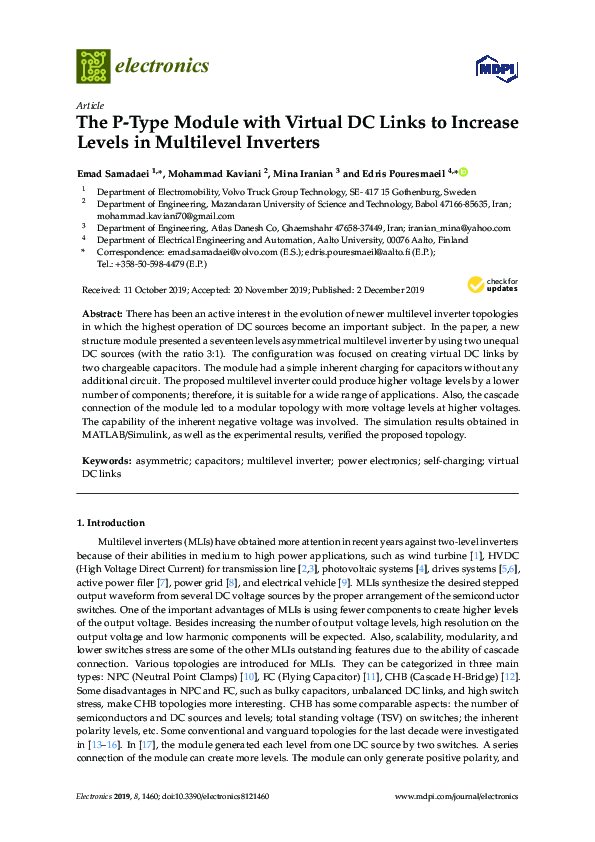 (PDF) The P-Type Module with Virtual DC Links to Increase Levels in ...