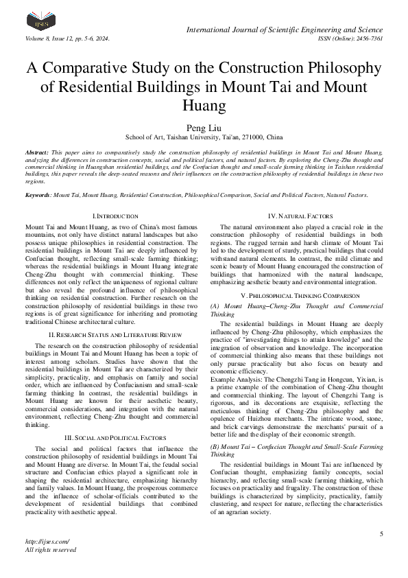 (PDF) A Comparative Study on the Construction Philosophy of Residential ...