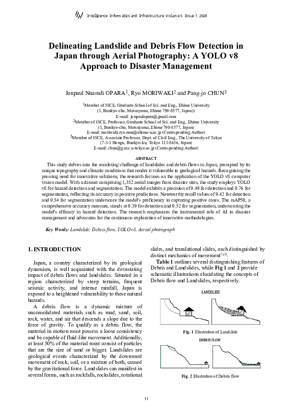 (PDF) Delineating Landslide and Debris Flow Detection in Japan through ...