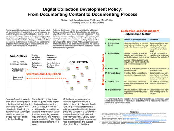 (PDF) Digital Collection Development Policy: From Documenting Content ...