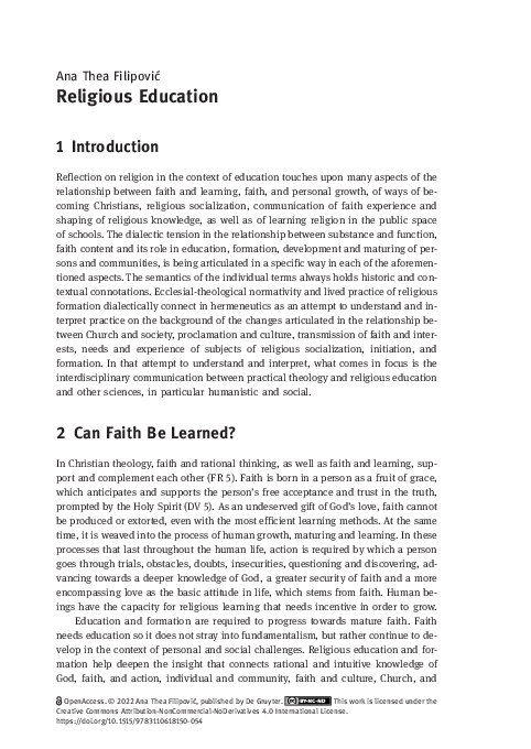 (PDF) Religious Education