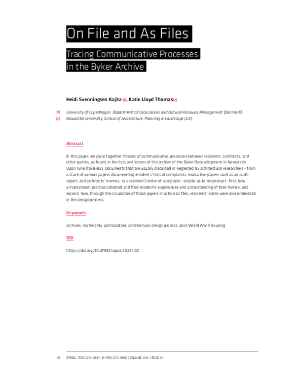 (PDF) On File and As Files